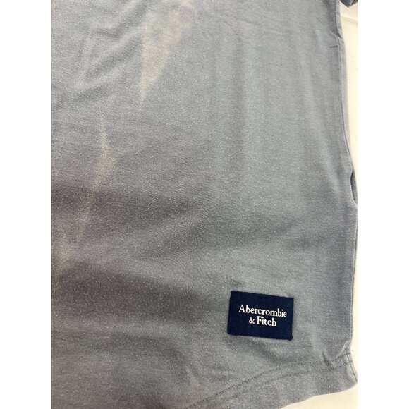 Abercrombie & Fitch XS Crewneck Short Sleeve Gray T-Shirt Cotton Blend Casual - Picture 5 of 8